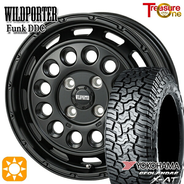 【取付対象】アゲトラ 145R14C 85/83Q ヨコハマ ジオランダーX-AT G016 トレジャーワン ワイルドポーター ファンク DDC MBK 14インチ 4.5J 4H100 サマータイヤホイールセット