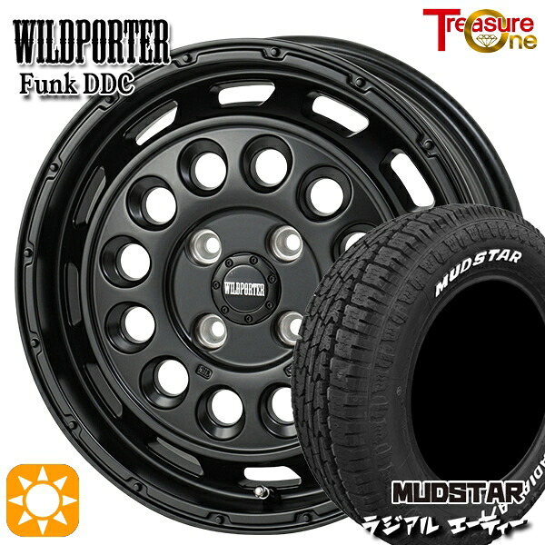 【取付対象】ハスラー ソリオ 165/60R15 77S マッドスター ラジアル A/T ホワイトレター トレジャーワン ワイルドポーター ファンク DDC MBK 15インチ 5.0J 4H100 サマータイヤホイールセット ｜トレッド新横浜師岡店