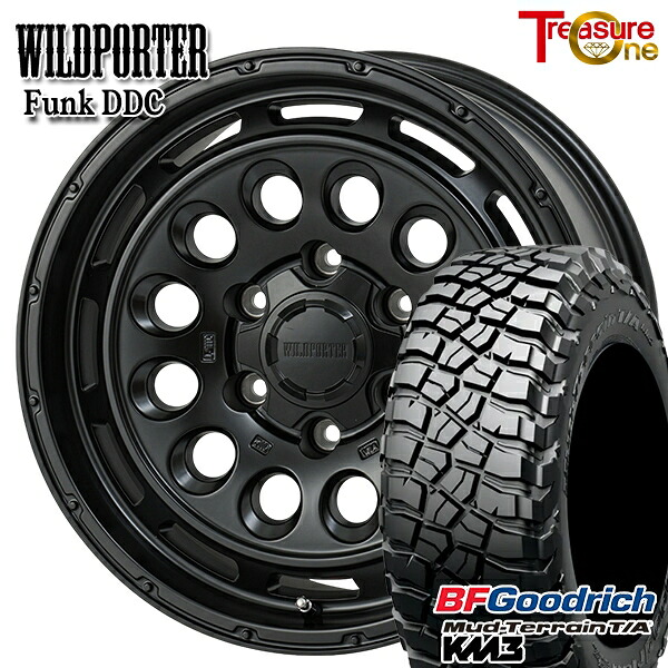 【取付対象】プラド ハイラックス 265/65R17 120/117Q RBL BFグッドリッチ マッドテレーン T/A KM3 トレジャーワン ワイルドポーター ファンク DDC MBK 17インチ 8.0J 6H139.7 サマータイヤホイールセット |トレッド新横浜師岡店