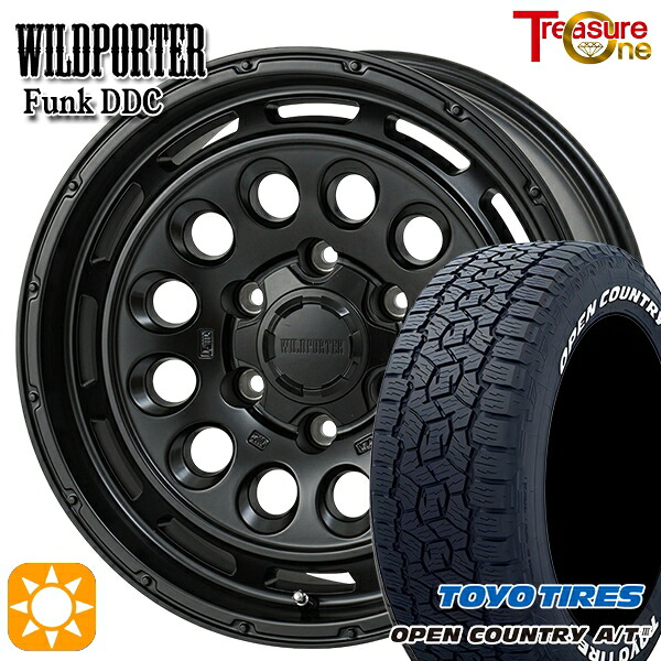 【取付対象】プラド ハイラックス 265/65R17 112H トーヨー オープンカントリーA/T3 ホワイトレター トレジャーワン ワイルドポーター ファンク DDC MBK 17インチ 8.0J 6H139.7 サマータイヤホイールセット