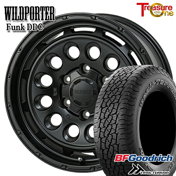 【取付対象】プラド ハイラックス 265/65R17 112T ORWL BFグッドリッチ トレールテレーン トレジャーワン ワイルドポーター ファンク DDC MBK 17インチ 8.0J 6H139.7 サマータイヤホイールセット