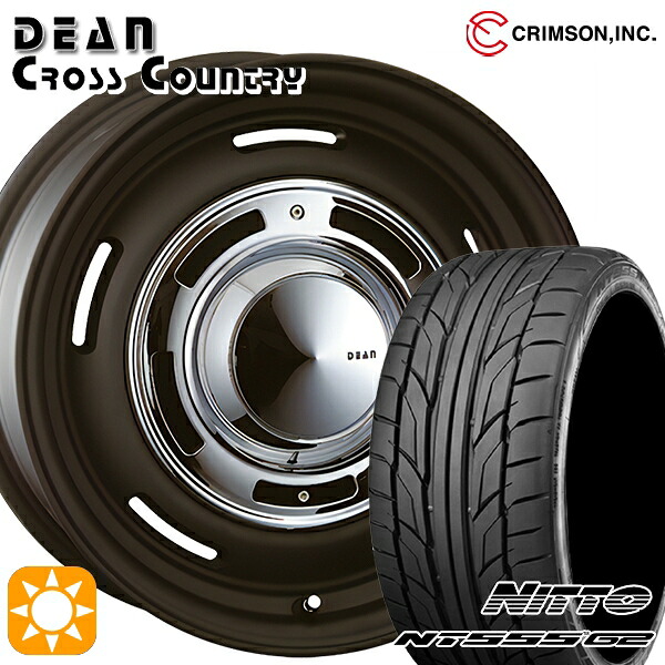 【取付対象】リーフ レヴォーグ 215/50R17 95W XL ニットー NT555 G2 クリムソン ディーン クロスカントリー マットブラック 17インチ 7.0J 5H114.3 サマータイヤホイールセット ｜トレッド新横浜師岡店