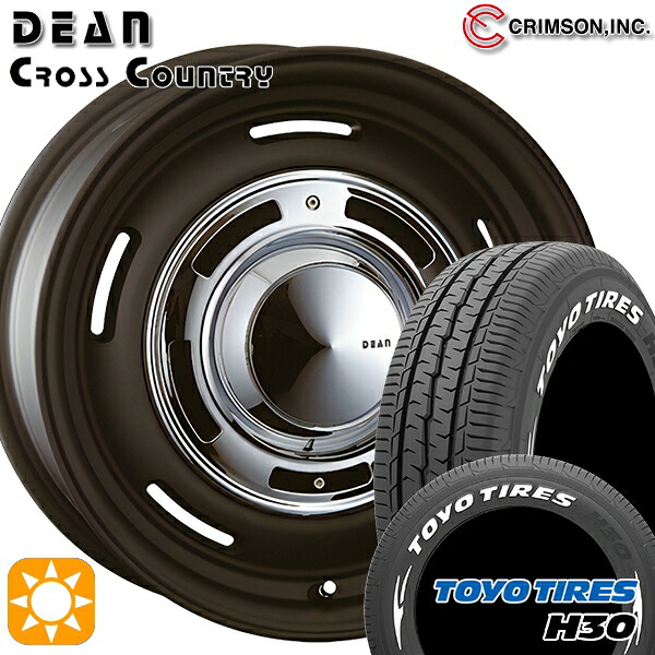【取付対象】215/65R16 109/107R トーヨー H30 ホワイトレター クリムソン ディーン クロスカントリー マットブラック 16インチ 7.0J 6H139.7 サマータイヤホイールセット ｜トレッド新横浜師岡店