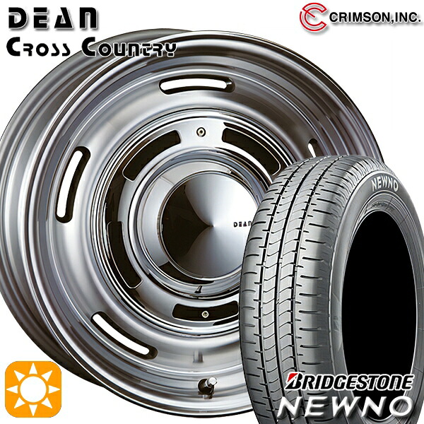 【取付対象】185/55R16 83V ブリヂストン ニューノ クリムソン ディーン クロスカントリー バーニッシュグレー 16インチ 6.0J 4H100 サマータイヤホイールセット ｜トレッド新横浜師岡店