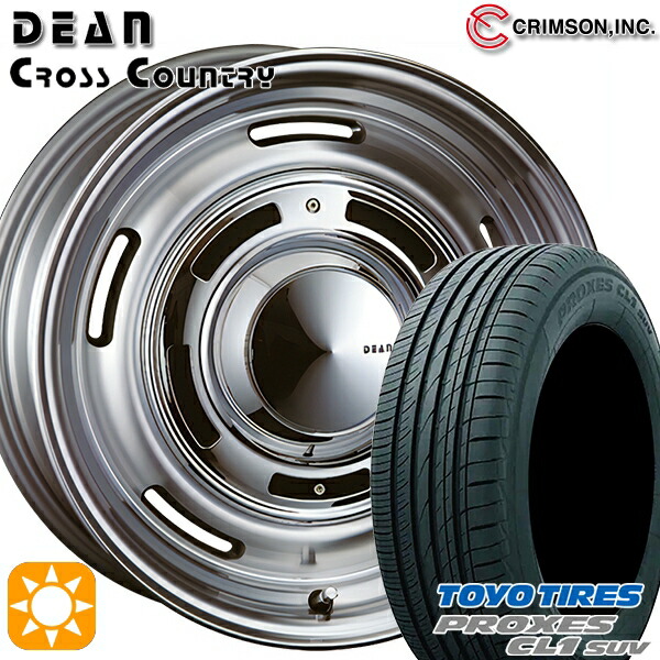 【取付対象】ヴェゼル オデッセイ 215/60R16 95V トーヨー プロクセス CL1 SUV クリムソン ディーン クロスカントリー バーニッシュグレー 16インチ 6.5J 5H114.3 サマータイヤホイールセット ｜トレッド新横浜師岡店