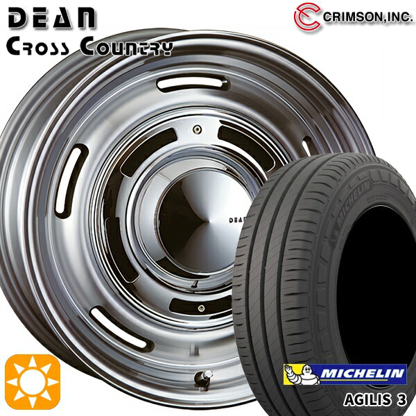 【取付対象】200系ハイエース 215/65R16C 109/107T ミシュラン アジリス3 クリムソン ディーン クロスカントリー バーニッシュグレー 16インチ 7.0J 6H139.7 サマータイヤホイールセット