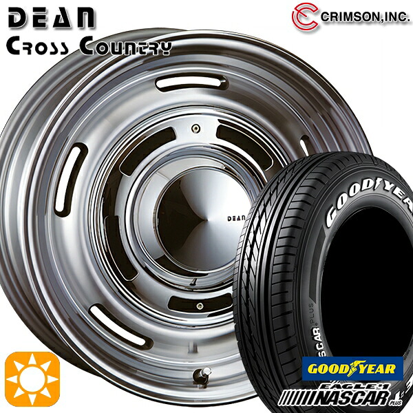 【取付対象】200系ハイエース 215/65R16C 109/107R グッドイヤー ナスカープラス クリムソン ディーン クロスカントリー バーニッシュグレー 16インチ 7.0J 6H139.7 サマータイヤホイールセット ｜トレッド新横浜師岡店