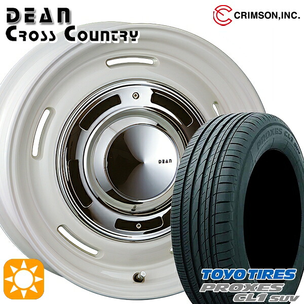 【取付対象】ヴェゼル オデッセイ 215/60R16 95V トーヨー プロクセス CL1 SUV クリムソン ディーン クロスカントリー ホワイト 16インチ 6.5J 5H114.3 サマータイヤホイールセット |トレッド新横浜師岡店