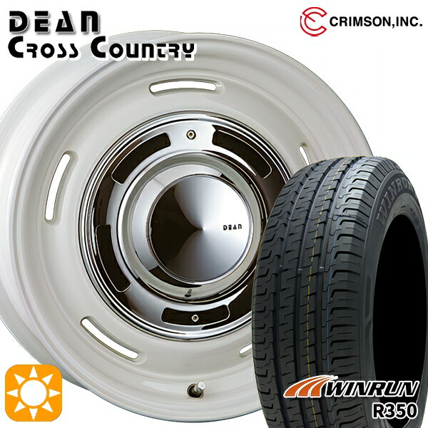 【取付対象】215/65R16 109/107R ウィンラン R350 クリムソン ディーン クロスカントリー ホワイト 16インチ 7.0J 6H139.7 サマータイヤホイールセット 96,635円