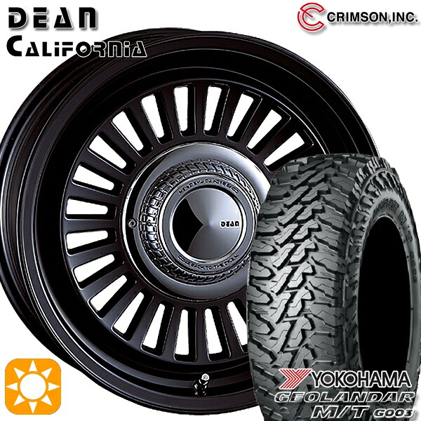 【取付対象】ジムニーシエラ ノマド 185/85R16 105/103N LT ヨコハマ ジオランダー M/T G003 クリムソン ディーン カリフォルニア MBK 16インチ 6.0J 5H139.7 -5 サマータイヤホイールセット |トレッド新横浜師岡店
