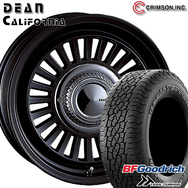 【取付対象】265/65R17 112T ORWL BFグッドリッチ トレールテレーン クリムソン ディーン カリフォルニア マットブラック 17インチ 7.5J 6H139.7 サマータイヤホイールセット |トレッド新横浜師岡店