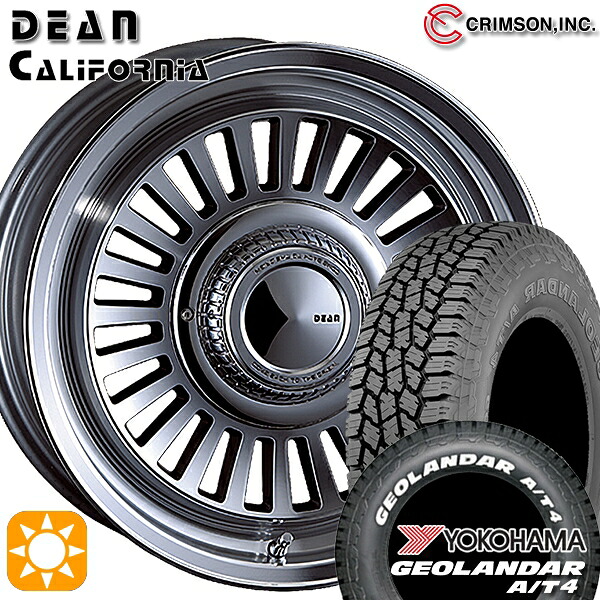 【取付対象】ジムニーJB23/64 185/85R16 105/103N LT ヨコハマ ヨコハマ ジオランダー A/T4 G018 ホワイトレター クリムソン ディーン カリフォルニア BG 16インチ 5.5J 5H139.7 +20 サマータイヤホイールセット |トレッド新横浜師岡店