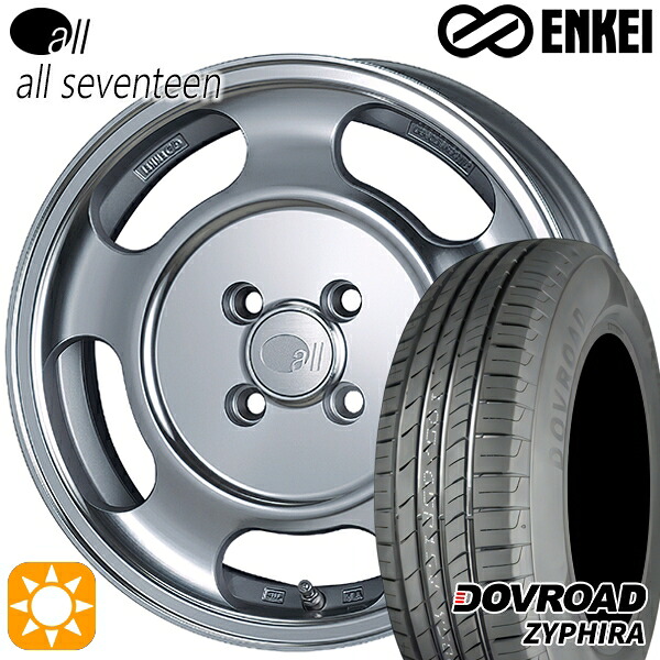 【取付対象】フィット アクア 185/60R15 84H DOVROAD ザイファイラ ENKEI オール オールセブンティーン 15インチ 5.5J 4H100 サマータイヤホイールセット ｜トレッド新横浜師岡店