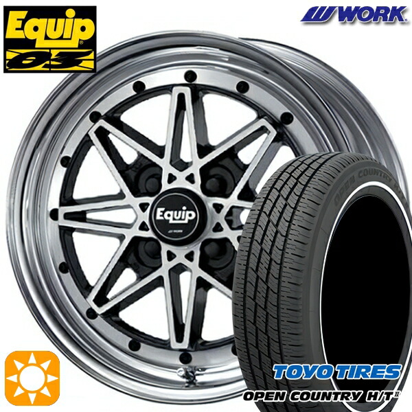 【取付対象】155/65R14 75H トーヨー オープンカントリー H/T2 WR WORK エクイップ 03 ブラックカットクリア 14インチ 5.0J 4H100 サマータイヤホイールセット |トレッド新横浜師岡店