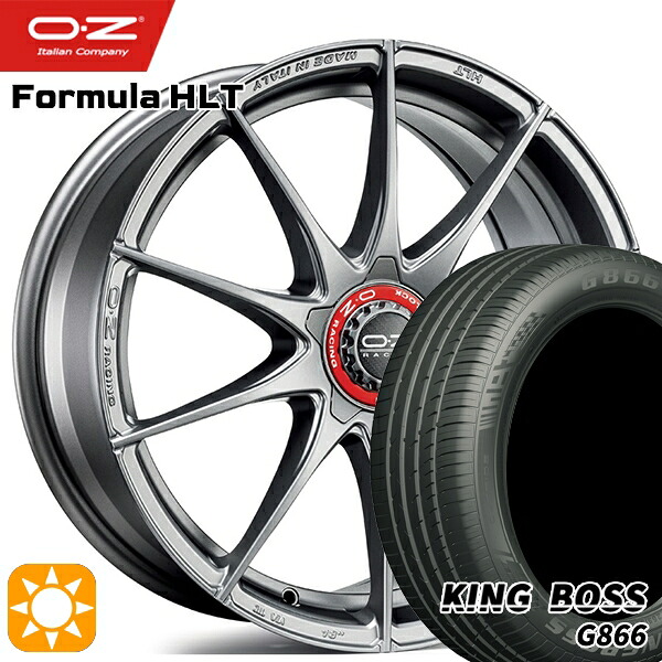 【取付対象】ベンツ Aクラス/CLA 225/45R18 95W XL キングボス G866 OZ フォーミュラ HLT グリジオコルサ 18インチ 7.5J 5H112 サマータイヤホイールセット ｜トレッド新横浜師岡店