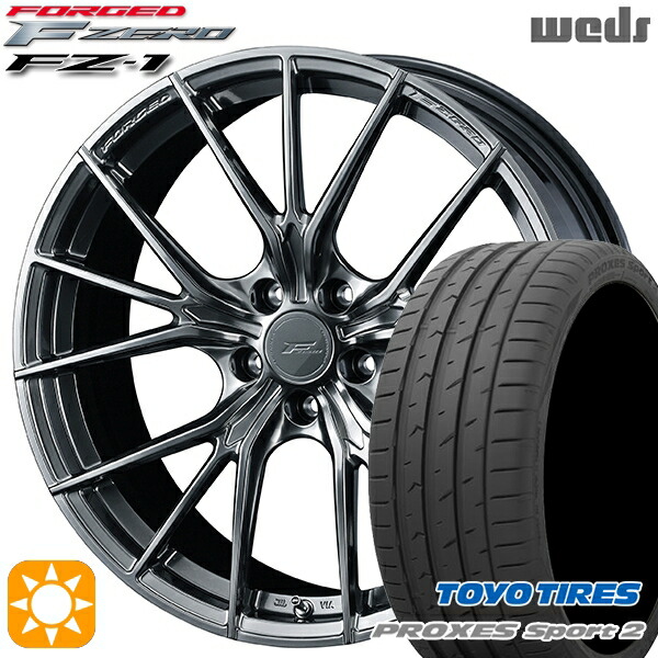 【取付対象】アルファード ヴェルファイア 235/50R18 101Y XL トーヨー プロクセススポーツ2 Weds ウェッズ 鍛造 F ZERO FZ-1 ダイヤモンドブラック 18インチ 8.0J 5H114.3 サマータイヤホイールセット