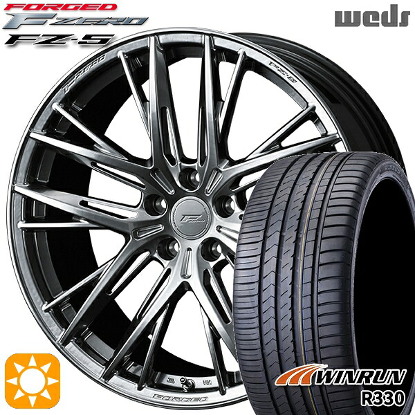 【取付対象】20/30系アルファード ヴェルファイア 235/50R18 101W XL ウィンラン R330 Weds ウェッズ 鍛造 F ZERO FZ-5 ダイヤモンドブラック 18インチ 8.0J 5H114.3 サマータイヤホイールセット |トレッド新横浜師岡店