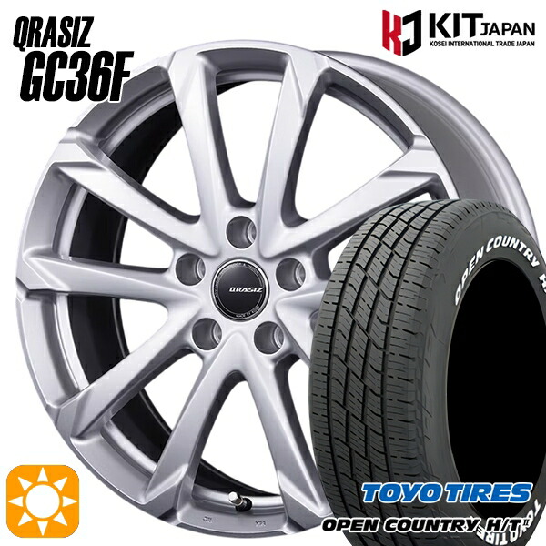【取付対象】225/65R17 102H トーヨー オープンカントリー H/T2 WL コーセイ クレイシズ GC36F ブライトシルバー 17インチ 7.0J 5H114.3 サマータイヤホイールセット ｜トレッド新横浜師岡店