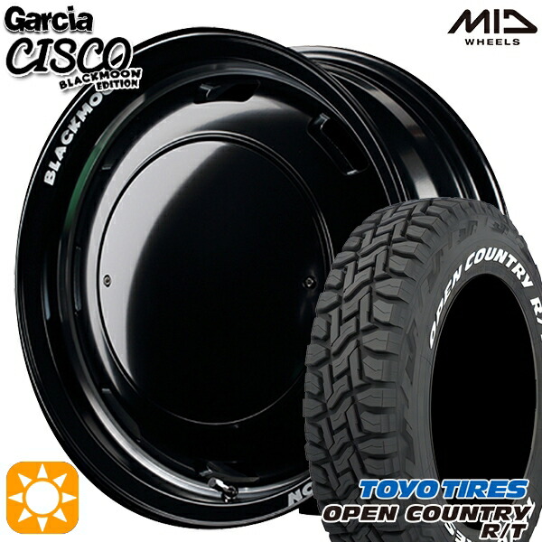 【取付対象】タフト 165/65R15 81Q トーヨー オープンカントリー R/T ホワイトレター MID ガルシアシスコブラックムーン ブラック 15インチ 4.5J 4H100 サマータイヤホイールセット |トレッド新横浜師岡店