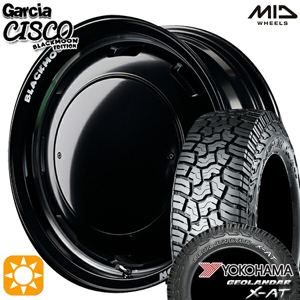 【取付対象】ジムニー 195R16C 104/202Q ヨコハマ ジオランダーX-AT G016 MID ガルシアシスコブラックムーン ブラック 16インチ 5.5J 5H139.7 サマータイヤホイールセット ｜トレッド新横浜師岡店 97,405円