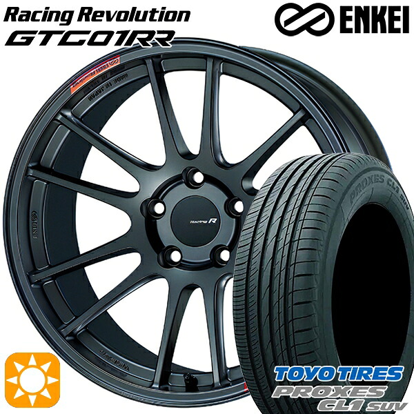 【取付対象】アウディ A6 オールロードクワトロ 235/55R18 100V トーヨー プロクセス CL1 SUV ENKEI エンケイ GTC01RR マットダークガンメタリック 18インチ 8.5J 5H112 サマータイヤホイールセット |トレッド新横浜師岡店