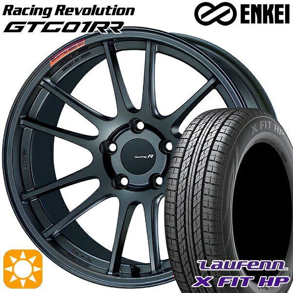 【取付対象】225/55R18 98V ラウフェン X FIT HP LA41 ENKEI エンケイ レーシングレボリューション GTC01RR マットダークガンメタリック 18インチ 8.5J 5H114.3 サマータイヤホイールセット