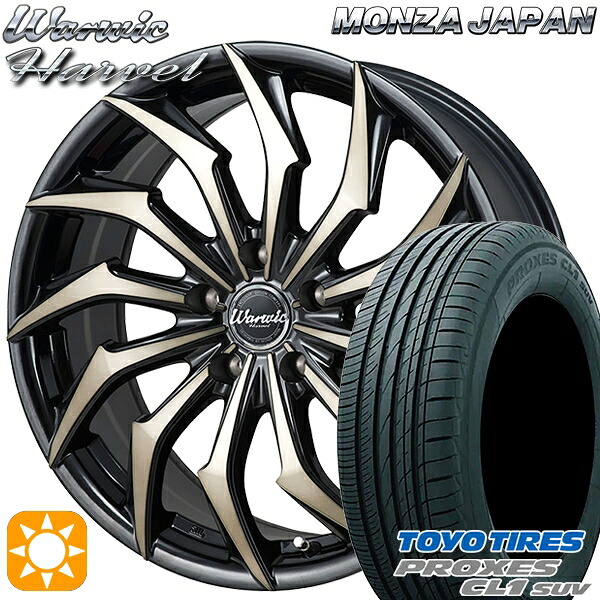 【取付対象】フォレスターSH 215/60R17 96H トーヨー プロクセス CL1 SUV モンツァ ワーウィック ハーベル 17インチ 7.0J 5H100 サマータイヤホイールセット