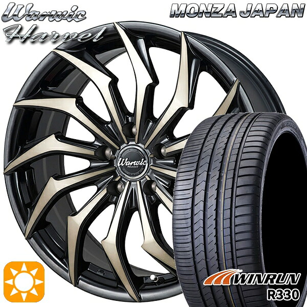 【取付対象】BP系レガシィアウトバック 215/55R17 98W XL ウィンラン R330 モンツァ ワーウィック ハーベル 17インチ 7.0J 5H100 サマータイヤホイールセット