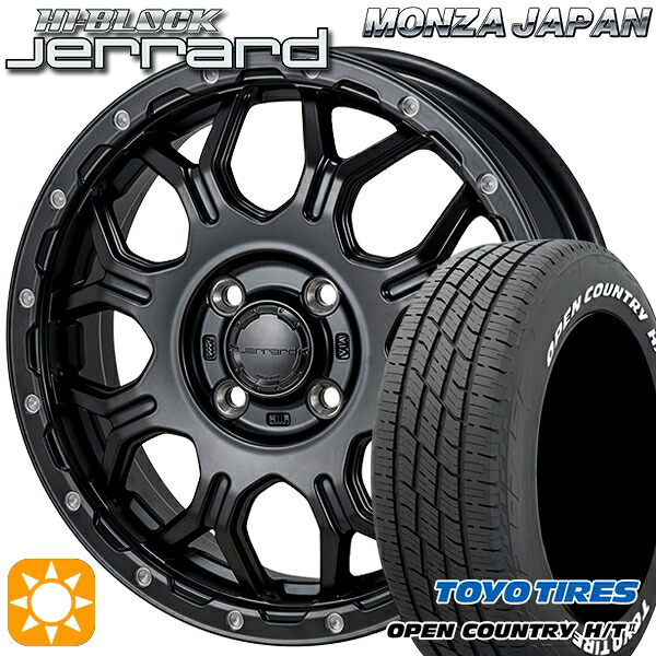 【取付対象】フィット アクア 185/60R15 84H トーヨー オープンカントリー H/T2 WL モンツァ ハイブロック ジェラード 15インチ 5.5J 4H100 サマータイヤホイールセット