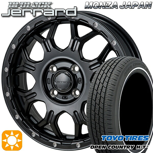 【取付対象】165/60R15 77H トーヨー オープンカントリー H/T2 WR モンツァ ハイブロック ジェラード 15インチ 4.5J 4H100 サマータイヤホイールセット