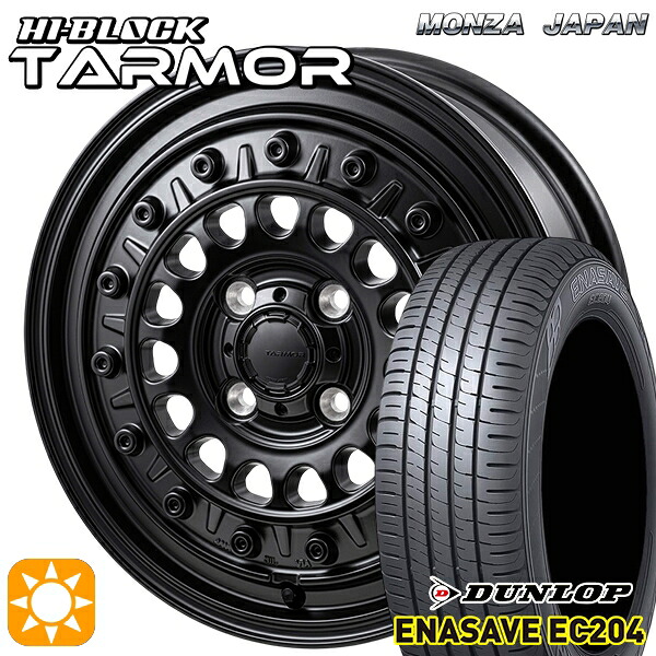【取付対象】マツダ2 ノート 185/65R15 88H ダンロップ エナセーブ EC204 モンツァ ハイブロック ターマー 15インチ 5.5J 4H100 +38 サマータイヤホイールセット ｜トレッド新横浜師岡店