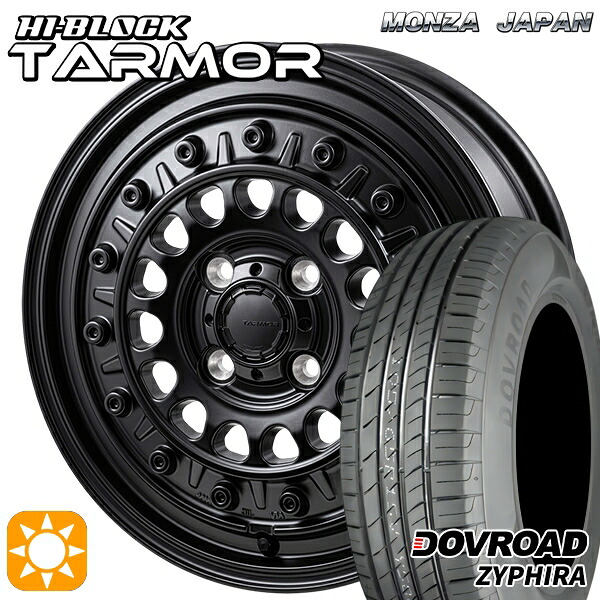 【取付対象】フィット アクア 185/60R15 84H DOVROAD ザイファイラ モンツァ ハイブロック ターマー 15インチ 5.5J 4H100 +38 サマータイヤホイールセット |トレッド新横浜師岡店
