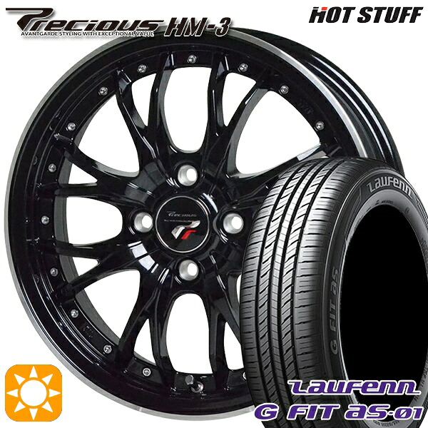 【取付対象】マツダ2 ノート 185/65R15 88H ラウフェン G FIT as-01 LH42 HotStuff プレシャス HM-3 MB/RP 15インチ 5.5J 4H100 サマータイヤホイールセット ｜トレッド新横浜師岡店