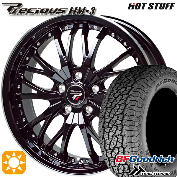 【取付対象】235/60R18 107H XL RBL BFグッドリッチ トレールテレーン HotStuff プレシャス HM-3 MB/RP 18インチ 7.0J 5H114.3 サマータイヤホイールセット