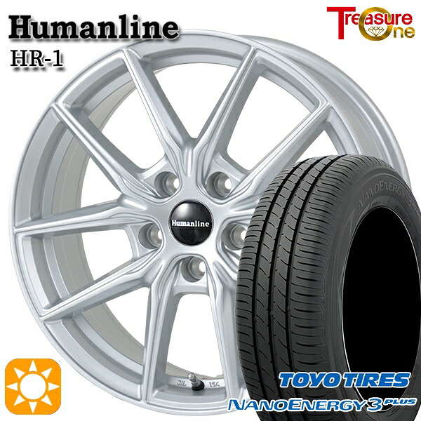 【取付対象】リーフ レヴォーグ 215/50R17 91V トーヨー ナノエナジー3プラス トレジャーワン ヒューマンライン HR1 シルバー 17インチ 7.0J 5H114.3 サマータイヤホイールセット |トレッド新横浜師岡店