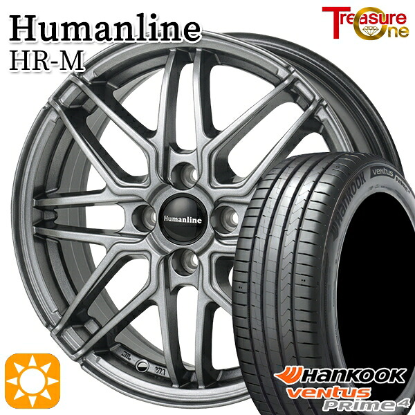 【取付対象】ライズ ロッキー 205/60R16 96V XL ハンコック veNtus PRime4 K135 トレジャーワン ヒューマンライン HRM GM 16インチ 6.0J 4H100 サマータイヤホイールセット |トレッド新横浜師岡店