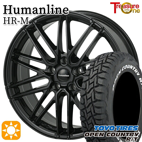 235/70R16 106Q トーヨー オープンカントリー R/T ホワイトレター トレジャーワン ヒューマンライン HRM BK 16インチ 6.5J 5H114.3 サマータイヤホイールセット|トレッド新横浜師岡店