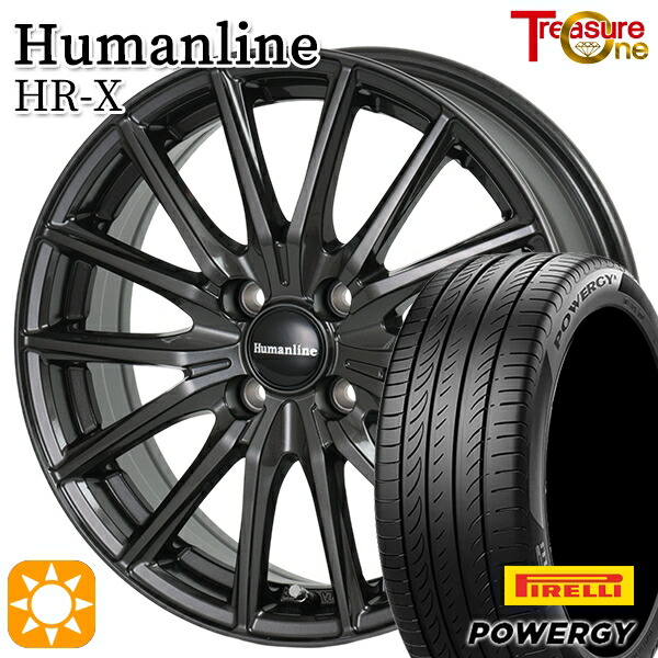 【取付対象】ライズ ロッキー 205/60R16 92H ピレリ パワジー トレジャーワン ヒューマンライン HRX TB 16インチ 6.0J 4H100 サマータイヤホイールセット 54,720円