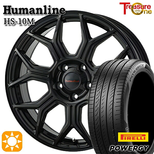 【取付対象】170シエンタ 185/60R15 84H ピレリ パワジー トレジャーワン ヒューマンライン HS10M ブラック 15インチ 6.0J 5H100 サマータイヤホイールセット