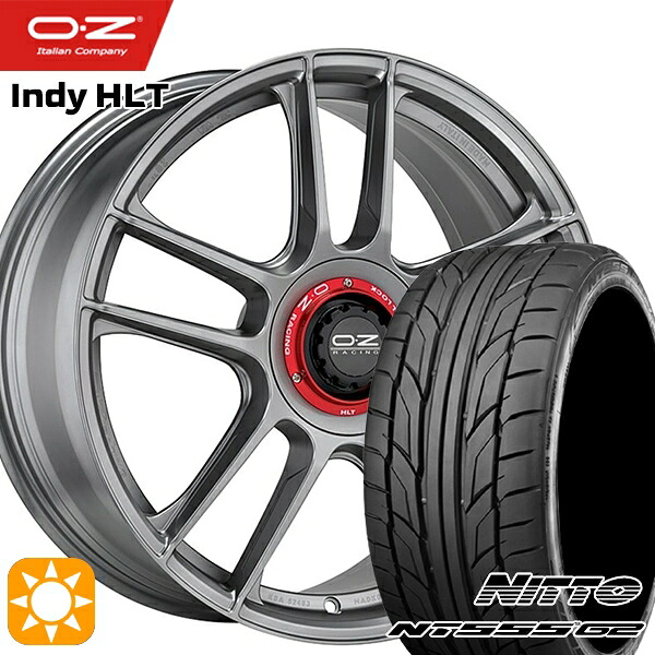 【取付対象】ベンツ Aクラス/CLA 225/45R18 95Y XL ニットー NT555 G2 OZ インディ HLT チタニウム 18インチ 8.0J 5H112 サマータイヤホイールセット |トレッド新横浜師岡店
