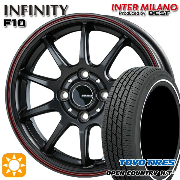 【取付対象】155/65R14 75H トーヨー オープンカントリー H/T2 WR インターミラノ インフィニティ F10 MBK/FR 14インチ 4.5J 4H100 サマータイヤホイールセット