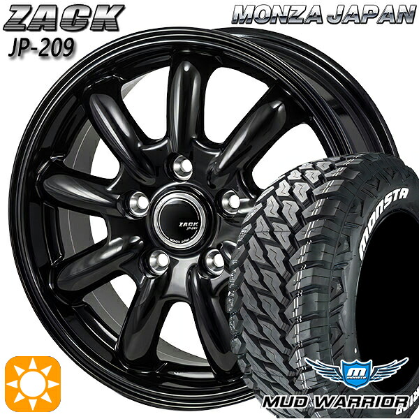 【取付対象】235/70R16 104/101Q LT RWL モンスタ マッドウォーリアー モンツァ ザック JP209 グロスブラック 16インチ 6.5J 5H114.3 サマータイヤホイールセット ｜トレッド新横浜師岡店