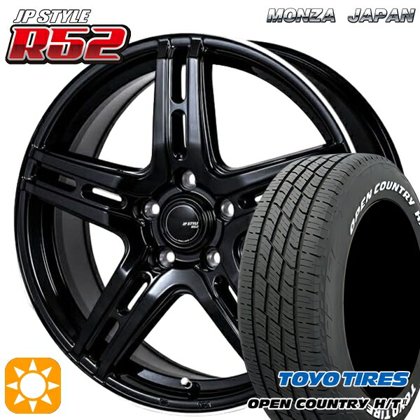 【取付対象】170シエンタ 185/60R15 84H トーヨー オープンカントリー H/T2 WL モンツァ JPスタイル R52 15インチ 6.0J 5H100 サマータイヤホイールセット