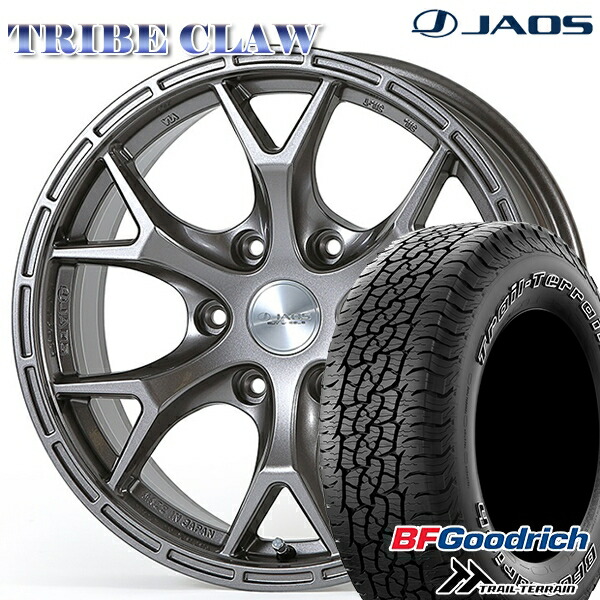【取付対象】265/65R17 112T ORWL BFグッドリッチ トレールテレーン ジャオス トライブ クロウ ガンメタリック 17インチ 7.5J 6H139.7 サマータイヤホイールセット