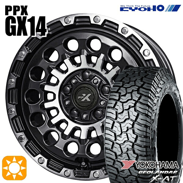 【取付対象】デリカD5 215/70R16 100/97Q ヨコハマ ジオランダー X-AT G016 KYOHO PPX GX14 16インチ 7.0J 5H114.3 +35 サマータイヤホイールセット ｜トレッド新横浜師岡店 106,145円