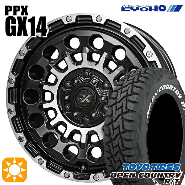 【取付対象】ランクル300 285/60R18 116Q トーヨー オープンカントリー R/T ホワイトレター KYOHO PPX GX14 18インチ 8.0J 6H139.7 +50 サマータイヤホイールセット ｜トレッド新横浜師岡店