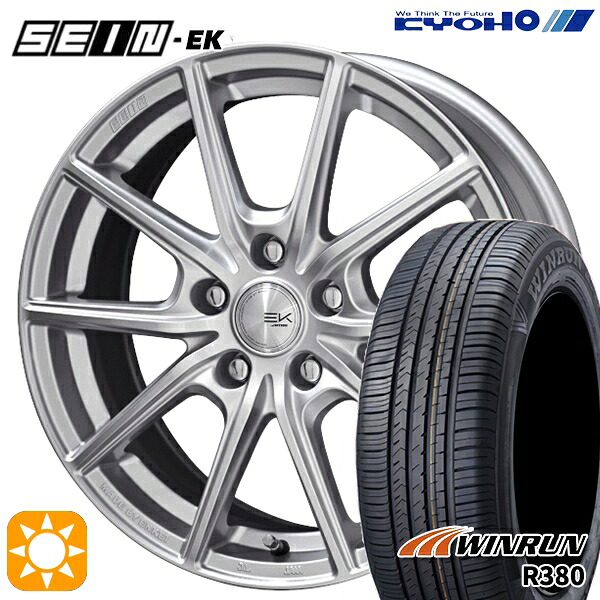 【取付対象】215/60R17 96V ウィンラン R380 KYOHO SEIN EK ENKEI [フローフォーミング製法] シルバー 17インチ 7.0J 5H114.3 +42 サマータイヤホイールセット ｜トレッド新横浜師岡店