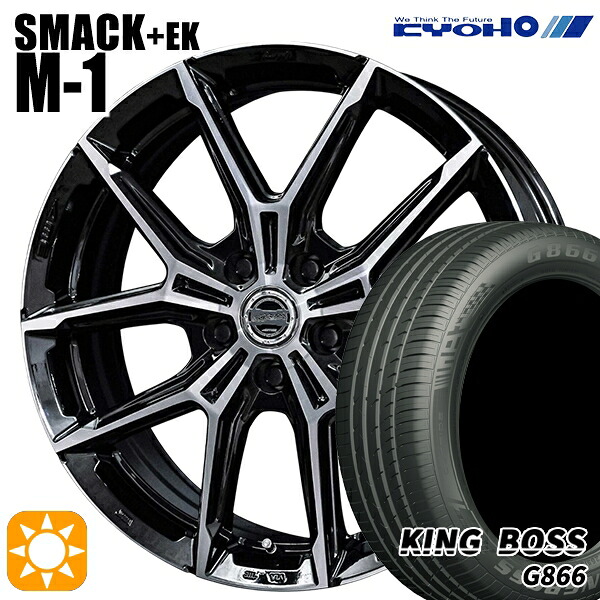 【取付対象】20アルファード 245/40R19 98W XL キングボス G866 KYOHO スマック +EK M1 19インチ 7.0J 5H114.3 サマータイヤホイールセット |トレッド新横浜師岡店