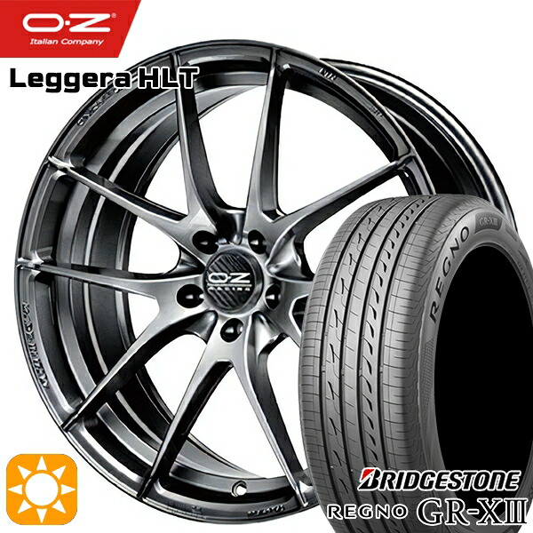 【取付対象】ベンツ Aクラス/CLA 225/45R18 95W XL ブリヂストン レグノ GR-X3 OZ レッジェーラ HLT グリジオコルサブライト 18インチ 7.0J 5H112 サマータイヤホイールセット