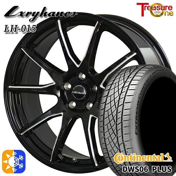 レクサスNX 235/55R18 100W コンチネンタル DWS06+ SUV トレジャーワン ラグジーヘインズ LH015 ブラックマシニングポリッシュ 18インチ 8.0J 5H114.3 オールシーズンタイヤホイールセット |トレッド新横浜師岡店